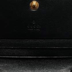 Gucci Black Leather Horsebit 1955 Wallet On Chain