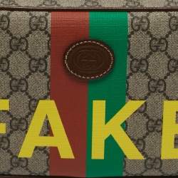 Gucci Beige/Ebony GG Supreme Canvas Fake/Not Retro Interlocking G Belt Bag