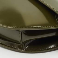 Gucci Luscious Green Leather Small Half Moon Top Handle Bag