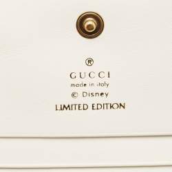 Gucci x Disney Multicolor Matelassé Leather Mickey Minnie Mouse GG Marmont Card Case