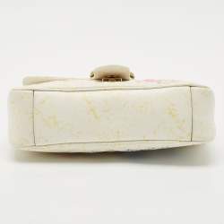 Gucci x Disney Multicolor Matelassé Leather Mickey Minnie Mouse Medium GG Marmont Shoulder Bag