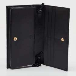 Gucci Black Leather Horsebit 1955 Wallet on Chain