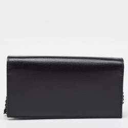 Gucci Black Leather Horsebit 1955 Wallet on Chain