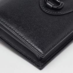 Gucci Black Leather Horsebit 1955 Wallet on Chain
