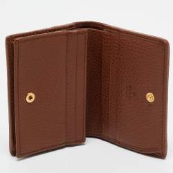 Gucci Blue/Brown GG Denim and Leather Horsebit 1955 Card Case