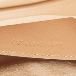 Pre Owned Gucci Beige Matelassé Aria Leather Small GG Marmont Camera Bag