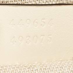 Pre Owned Gucci Ivory Microguccissima Leather Mini Dome Bag