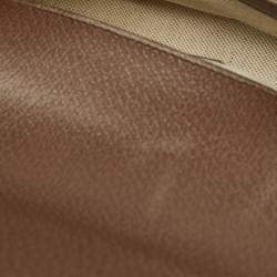 Pre Owned Gucci Beige/Brown GG Supreme Canvas Horsebit 1955 Mini Shoulder Bag