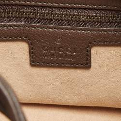 Pre Owned Gucci Brown Leather Medium Aphrodite Hobo