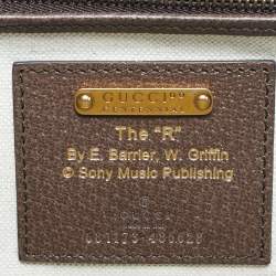 Pre Owned Gucci Brown/Multicolor Canvas Medium 100 Centennial Bamboo Top Handle Bag