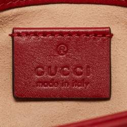 مملوكة مسبقًا حقيبة كتف غوتشي جي جي مارمونت سوبر ميني جلد ميتلاس عصري قديم وردي فاتح