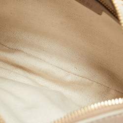 Pre Owned Gucci Beige Guccissima Leather Medium GG Emblem Shoulder Bag