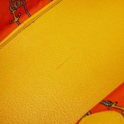 Pre Owned Gucci Multicolor Raffia and Leather Miami Sequins Large Ophidia Tote