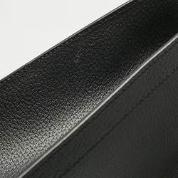 Pre Owned Gucci Black Leather Large Bamboo Diana Tote