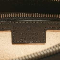 Pre Owned Gucci Black Leather Large Bamboo Diana Tote