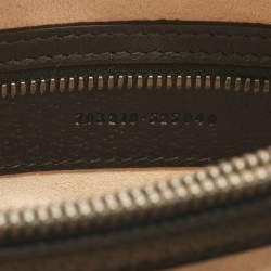 Pre Owned Gucci Black Leather Large Bamboo Diana Tote