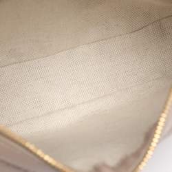 Pre Owned Gucci Beige Guccissima Leather Medium GG Emblem Shoulder Bag