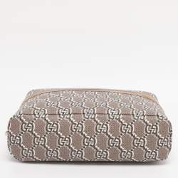 Pre Owned Gucci Taupe GG Shadow Supreme Canvas Mini Crossbody Bag