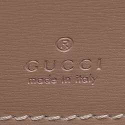 Pre Owned Gucci Taupe GG Shadow Supreme Canvas Mini Crossbody Bag