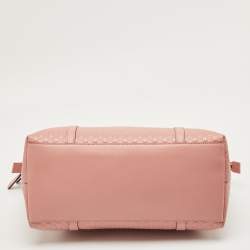 Pre Owned Gucci Pink Microguccissima Leather Dome Satchel