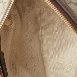 Pre Owned Gucci Beige/Brown GG Supreme Canvas and Leather Ophidia Bag