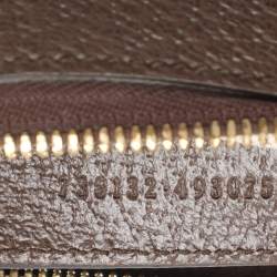 Pre Owned Gucci Beige GG Supreme Canvas and Leather Small Ophidia Shoulder Bag
