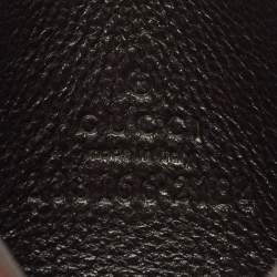 Pre Owned Gucci Brown/Beige GG Supreme Canvas and Leather Card Holder