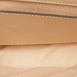 Pre Owned Gucci Beige Jumbo GG Leather Super Mini Shoulder Bag