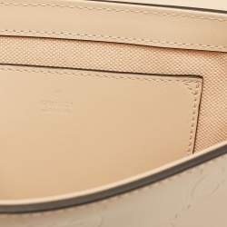Pre Owned Gucci Beige Jumbo GG Leather Super Mini Shoulder Bag