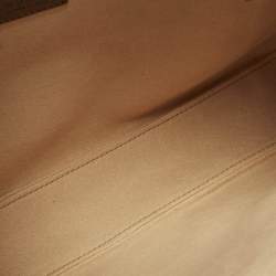 Pre Owned حقيبة كتف غوتشي بادلوك قماش و جلد بني / بيج جي جي سوبريم