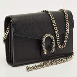 مملوكة مسبقًا محفظة غوتشي ديونيسوس سلسلة جلد أسود