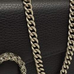 مملوكة مسبقًا محفظة غوتشي ديونيسوس سلسلة جلد أسود