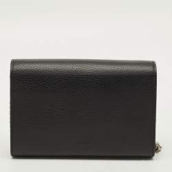 مملوكة مسبقًا محفظة غوتشي ديونيسوس سلسلة جلد أسود