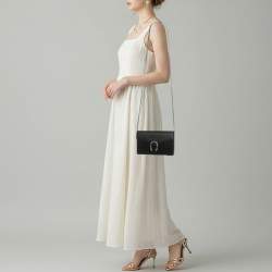 مملوكة مسبقًا محفظة غوتشي ديونيسوس سلسلة جلد أسود