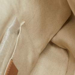 Pre Owned حقيبة ظهر قوتشي بمبو بشرابة بيج جلد برباط