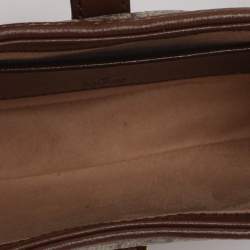 Pre Owned حقيبة كتف غوتشي جاكي 1961 ميني كانفاس سوبرم بيج/بني وجلد