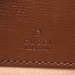 Pre Owned حقيبة كتف غوتشي جاكي 1961 ميني كانفاس سوبرم بيج/بني وجلد