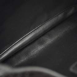 Pre Owned Gucci B Medium Black Microguccissima Leather and Suede Hobo