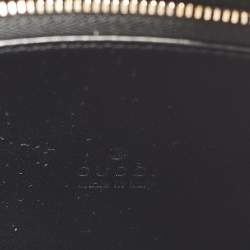 Pre Owned Gucci B Medium Black Microguccissima Leather and Suede Hobo