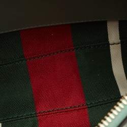 Pre Owned حقيبة كتف غوتشي GG مرمزة صغيرة قماش GG مطلي أخضر مرمرة