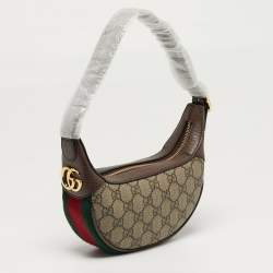 مملوكة مسبقًا حقيبة هوبو غوتشي أوفيديا صغيرة جدًا كانفاس جي جي بني/بيج