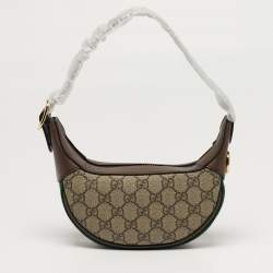 مملوكة مسبقًا حقيبة هوبو غوتشي أوفيديا صغيرة جدًا كانفاس جي جي بني/بيج