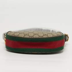 مملوكة مسبقًا حقيبة هوبو غوتشي أوفيديا صغيرة جدًا كانفاس جي جي بني/بيج