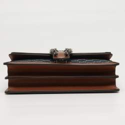 مملوكة مسبقًا Gucci Dionysus Small Blue/Brown GG Denim and Leather Shoulder Bag