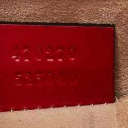 Pre Owned حقيبة غوتشي يد علوية سيلفي ميني جلد أحمر ويب