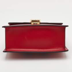 Pre Owned حقيبة غوتشي يد علوية سيلفي ميني جلد أحمر ويب