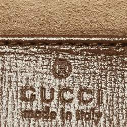 Pre Owned حقيبة كروس بودي غوتشي هورسبيت 1955 كانفاس GG وبجلد بيج/بني مصغرة