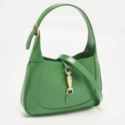 مملوكة مسبقًا Gucci Jackie 1961 Small Green Leather Hobo