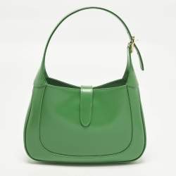 مملوكة مسبقًا Gucci Jackie 1961 Small Green Leather Hobo