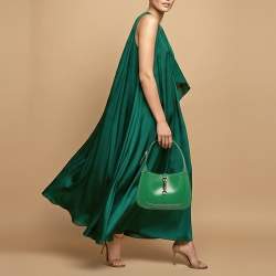 مملوكة مسبقًا Gucci Jackie 1961 Small Green Leather Hobo